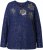Ulla Popken Metallic Print Extra Soft Christmas Sweatshirt Ink Blue - Sviitrid ja dressipluusid - 