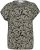 Kaffe Curve Sonna Stanley Top Sügavmust/Antiikvalge muster - T-särgid - 