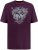 D555 Grimsby Rock n' Roll Skull Printed T-Shirt Burgundy - T-särgid pildiga - 