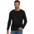 JP1880 Henley T-Shirt Long Sleeve Black TALL - MEESTERIIDED MT-6XLT - Pikad meeste riided