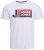 Jack & Jones Logan T-Shirt White - T-särgid - Suured T-särgid 2XL – 14XL