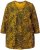 Ulla Popken Animal Print 3/4 Sleeve V-Neck Tee Neon Orange - T-särgid - 