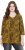 Ulla Popken Animal Print 3/4 Sleeve V-Neck Tee Neon Orange - T-särgid - 