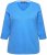 Ulla Popken Country Lettered 3/4 Sleeve Tee Teal Blue - Trükitud/pildiga T-särgid naistele - 