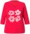 Ulla Popken Floral Graphic V-Neck Tee Lychee - Trükitud/pildiga T-särgid naistele - 