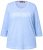 Ulla Popken UNIQUE Embroidered 3/4 Sleeve Tee Light Blue - T-särgid - 
