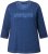 Ulla Popken UNIQUE Embroidered 3/4 Sleeve Tee Ink Blue - T-särgid - 
