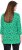 Ulla Popken Graphic Flower A-Line 3/4 Sleeve Tee Moss Green - T-särgid - 