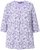 Ulla Popken Graphic Flower A-Line 3/4 Sleeve Tee Lavender - T-särgid - 