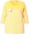 Ulla Popken Paper Boat Print 3/4 Sleeve Tee Sun Yellow - Trükitud/pildiga T-särgid naistele - 