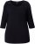 Ulla Popken Flower Epaulet 3/4 Sleeve Top Black - Trükitud/pildiga T-särgid naistele - 
