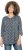 Ulla Popken Graphic Print Pleated 3/4 Sleeve Tee Atlantic Blue - T-särgid - 