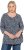 Ulla Popken Snowflake Print 3/4 Sleeve Tee Navy - T-särgid - 