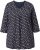 Ulla Popken Gingerbread Print 3/4 Sleeve Tee Navy - T-särgid - 