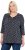 Ulla Popken Gingerbread Print 3/4 Sleeve Tee Navy - T-särgid - 