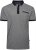 Kam Jeans 5525 Raised Dobby Fabric Polo with Tipping Black - Polosärgid - Meeste suured polosärgid 2XL – 8XL