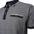Kam Jeans 5525 Raised Dobby Fabric Polo with Tipping Black - Polosärgid - Meeste suured polosärgid 2XL – 8XL