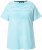 Ulla Popken Palm Tree Embroidered Tee Deep Aqua - Trükitud/pildiga T-särgid naistele - 
