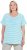 Ulla Popken Palm Tree Embroidered Tee Deep Aqua - Trükitud/pildiga T-särgid naistele - 