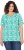 Ulla Popken Coral Reef Printed Short Sleeve V-Neck Tee Emerald - Trükitud/pildiga T-särgid naistele - 