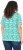 Ulla Popken Coral Reef Printed Short Sleeve V-Neck Tee Emerald - Trükitud/pildiga T-särgid naistele - 
