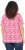 Ulla Popken Coral Reef Printed Short Sleeve V-Neck Tee Lychee - Trükitud/pildiga T-särgid naistele - 