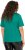 Ulla Popken Embroidered Face Motif Short Sleeve V-Neck Tee Emerald Green - Trükitud/pildiga T-särgid naistele - 