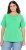 Ulla Popken TRUE Lettering Short Sleeve Tee Mint Green - Trükitud/pildiga T-särgid naistele - 