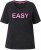 Ulla Popken Easy Short Sleeve Acid Wash Graphic Tee Black - Trükitud/pildiga T-särgid naistele - 