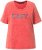 Ulla Popken Easy Short Sleeve Acid Wash Graphic Tee Light Red - Trükitud/pildiga T-särgid naistele - 