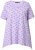 Ulla Popken Palm Tree Print Pointed Hem Tee Lavender - Trükitud/pildiga T-särgid naistele - 