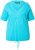 Ulla Popken Ride The Wave Short Sleeve V-Neck Graphic Tee Deep Aqua - Trükitud/pildiga T-särgid naistele - 