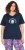 Ulla Popken Shell Picker Club Short Sleeve Graphic Tee Navy - Trükitud/pildiga T-särgid naistele - 