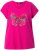 Ulla Popken Free Spirit Butterfly Cap Sleeve Graphic Tee Magenta Pink - Trükitud/pildiga T-särgid naistele - 