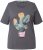 Ulla Popken Cactus Short Sleeve Graphic Tee Graphite Grey - Trükitud/pildiga T-särgid naistele - 