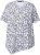 Ulla Popken Bow Print Short Sleeve Pointed Hem Tee Snow White - Trükitud/pildiga T-särgid naistele - 