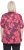 Ulla Popken Quick Drying Flower Print Short Sleeve Tee Dark Cherry - Trükitud/pildiga T-särgid naistele - 