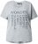 Ulla Popken WONDER Short Sleeve Graphic Tee Light Grey Melange - Trükitud/pildiga T-särgid naistele - 