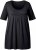 Ulla Popken Essential Front Pleat Tee Black - T-särgid - 