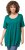 Ulla Popken Essential Front Pleat Tee Dark Emerald - T-särgid - 