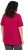 Ulla Popken Essential Front Pleat Tee Dark Raspberry - T-särgid - 