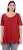 Ulla Popken Essential Front Pleat Tee Poppy - T-särgid - 