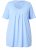 Ulla Popken Essential Front Pleat Tee Light Blue - T-särgid - 