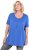 Ulla Popken Essential Front Pleat Tee Peacock Blue - T-särgid - 