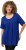Ulla Popken Essential Front Pleat Tee Cobalt Blue - T-särgid - 