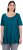 Ulla Popken Essential Front Pleat Tee Cerulean - T-särgid - 