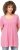Ulla Popken Essential Front Pleat Tee Light Pink - T-särgid - 