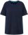 Ulla Popken Piping Accent Functional UVP 50+ Stretch Knit Top Navy Blue - T-särgid - 