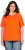 Ulla Popken Piping Accent Functional UVP 50+ Stretch Knit Top Orange Red - T-särgid - 