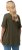 Ulla Popken Essential Notch Neck Stretch Tee Forest Green - T-särgid - 